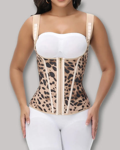 FAJA MOLDEADORA FEMENINA CON VARILLAS DE ACERO Y TOP DEPORTIVO