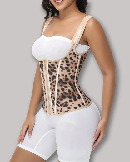 FAJA MOLDEADORA FEMENINA CON VARILLAS DE ACERO Y TOP DEPORTIVO